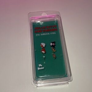 Hello Kitty nose piercing jewelry